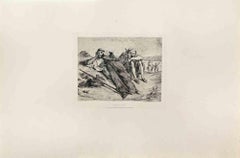 Arabes d'Oran - Etching by Eugene Delacroix - 1860s