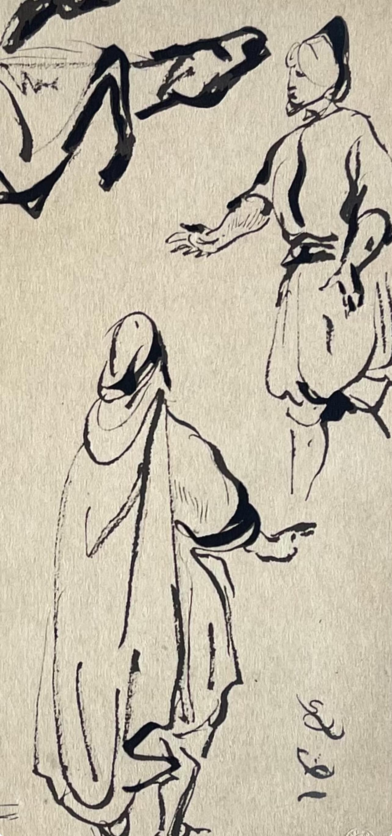 Delacroix, Composition, Trente et un Dessins et Aquarelles du Maroc - Print de Eugene Delacroix
