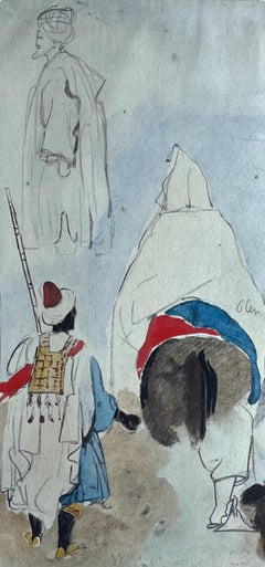 Delacroix, Composition, Trente et un Dessins et Aquarelles du Maroc (after)