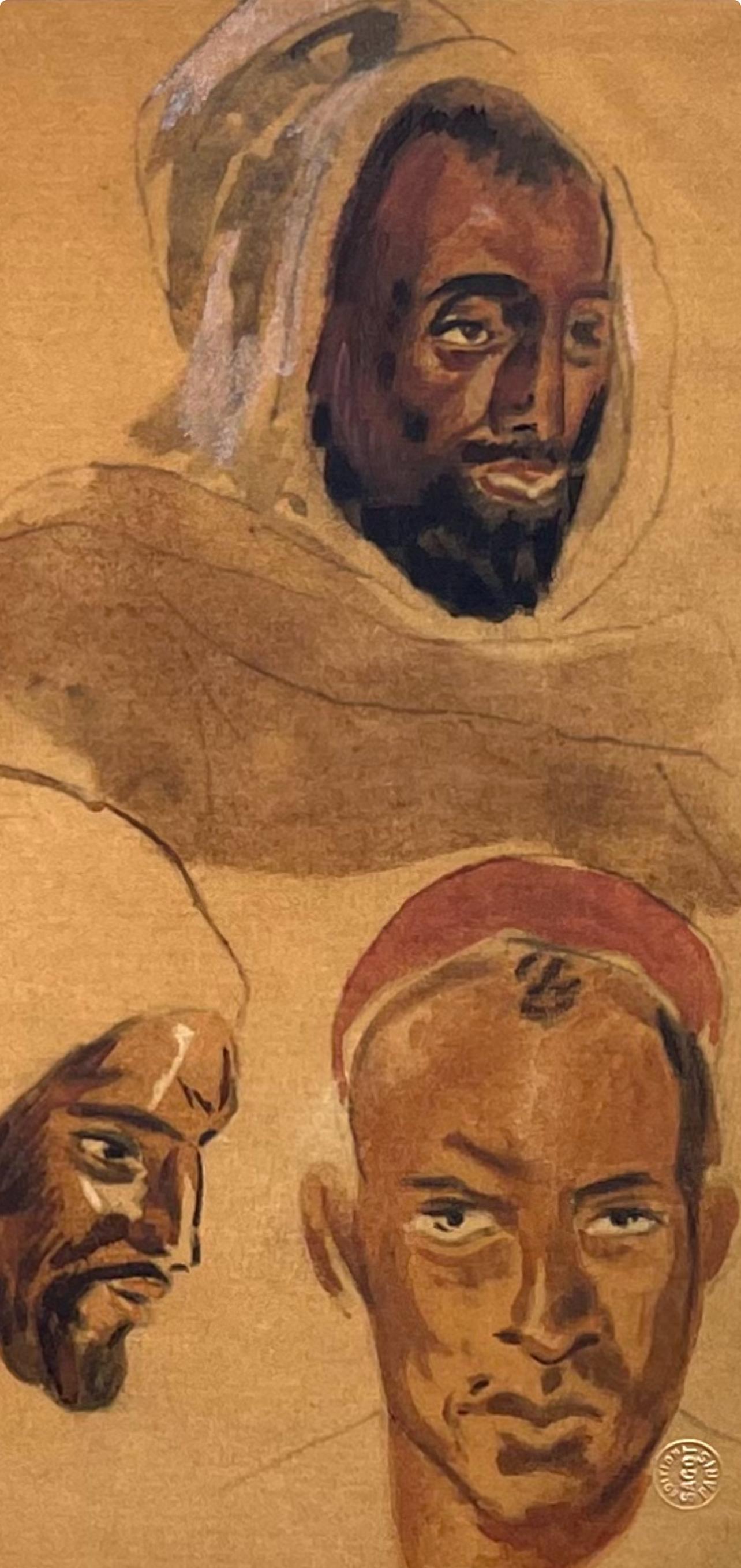 Delacroix, Composition, Trente et un Dessins et Aquarelles du Maroc - Print de Eugene Delacroix