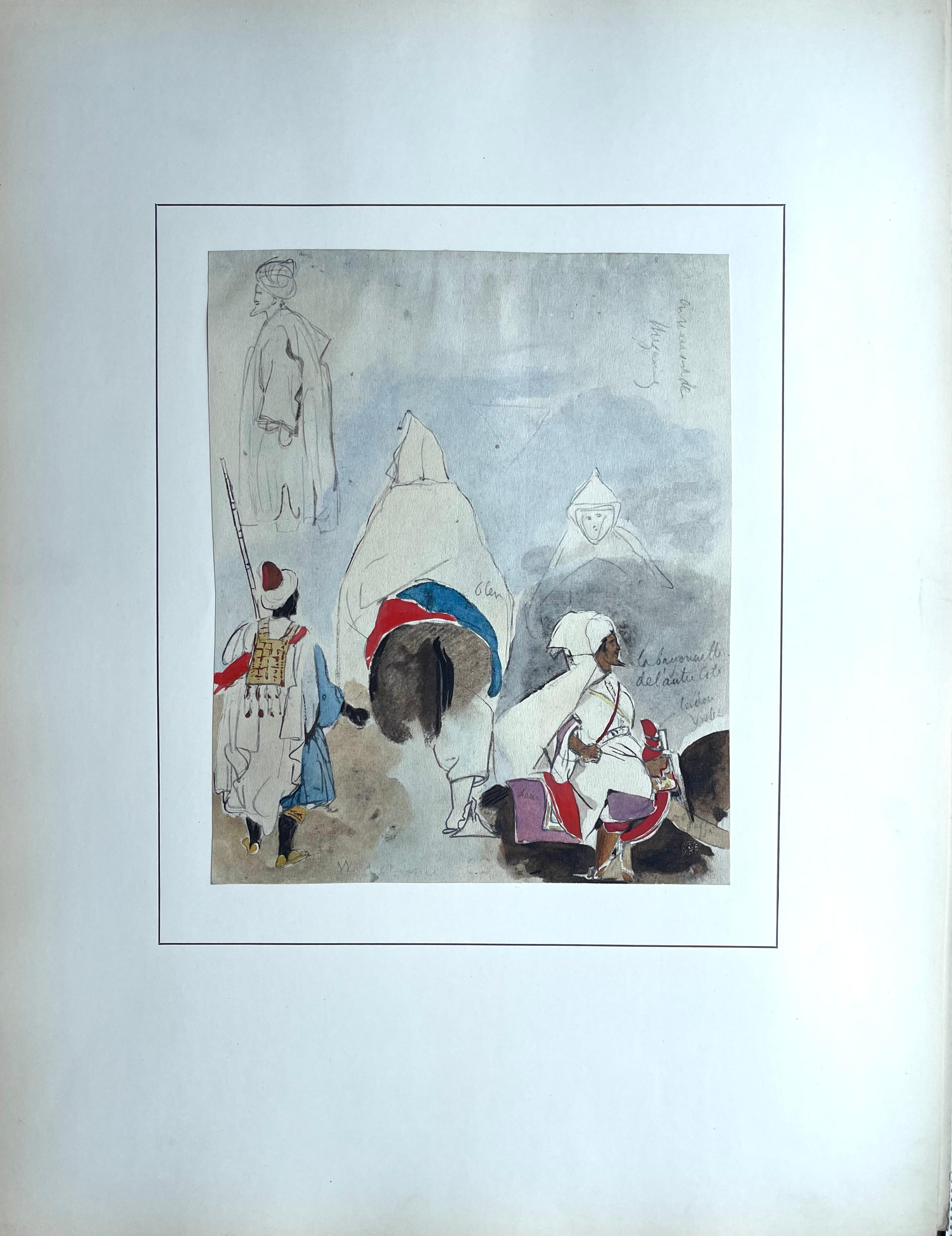 Delacroix, Composition, Trente et un Dessins et Aquarelles du Maroc (nach) im Angebot 1