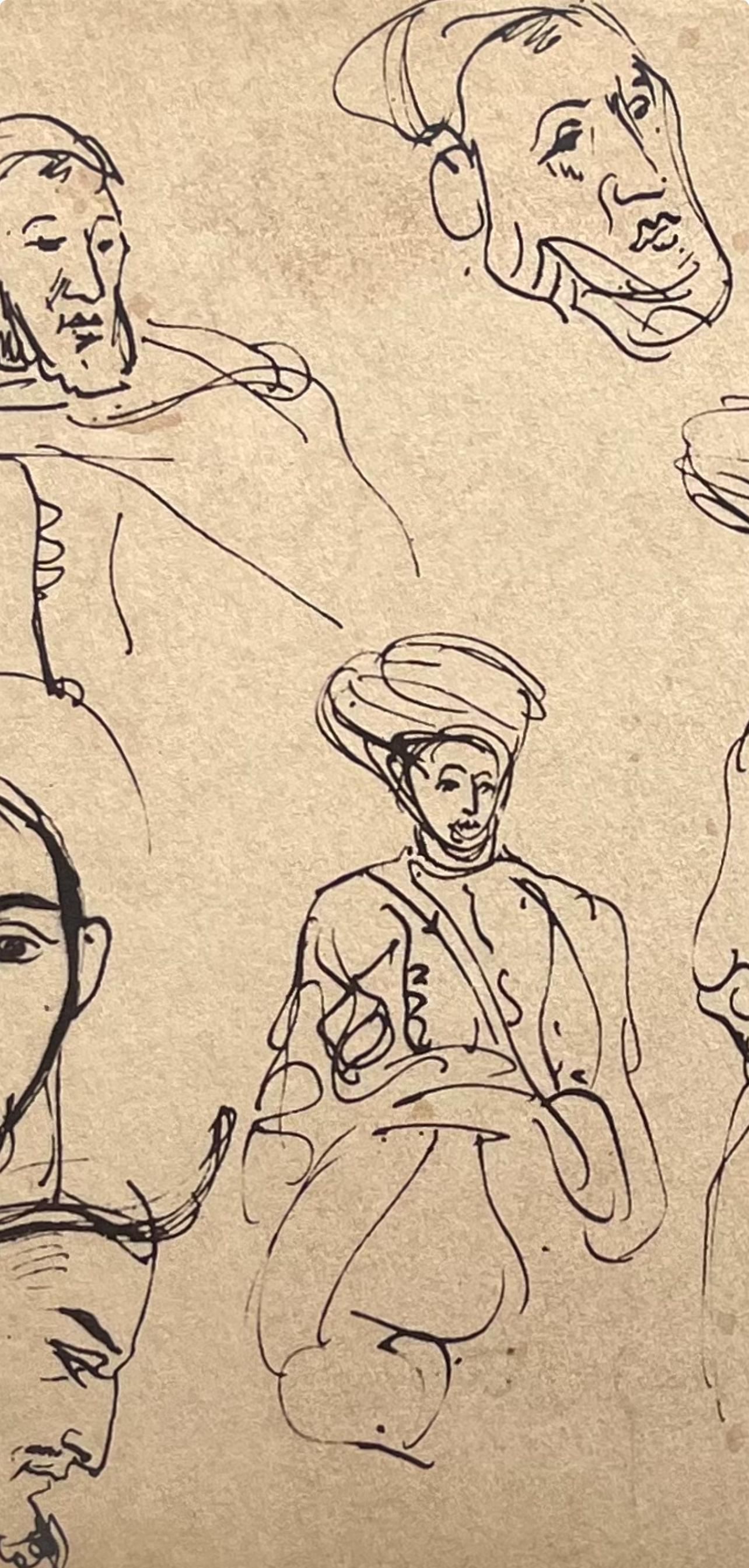 Delacroix, Composition, Trente et un Dessins et Aquarelles du Maroc en vente 1