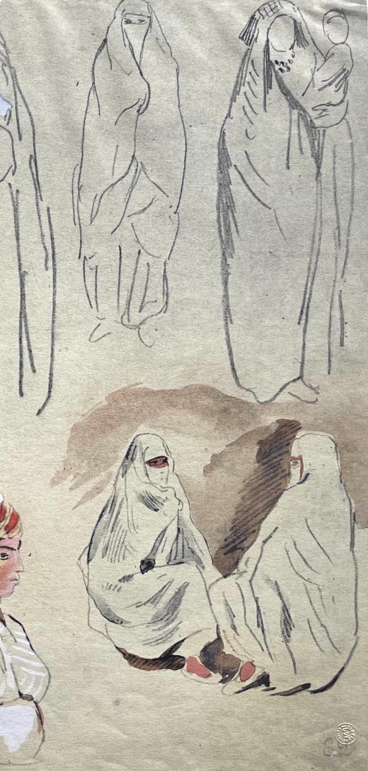 Lithograph on fine vélin paper, mounted on archival mat-board, as issued. Unsigned and unnumbered, as issued. Good Condition; never framed or matted. Notes: From the folio, Eugène Delacroix: Trente et un dessins et aquarelles du Maroc reproduit en
