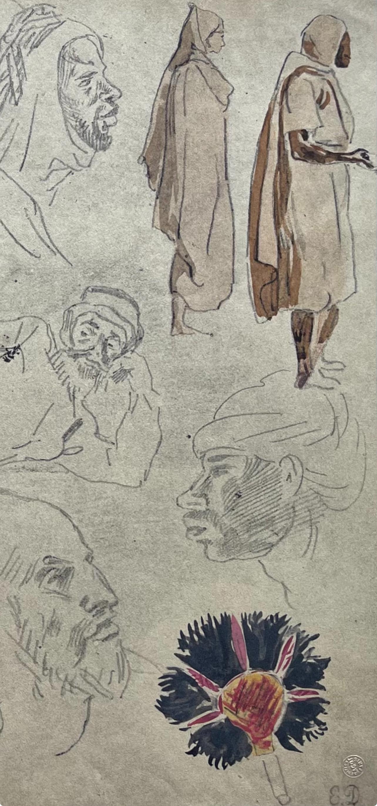 delacroix aquarelles maroc