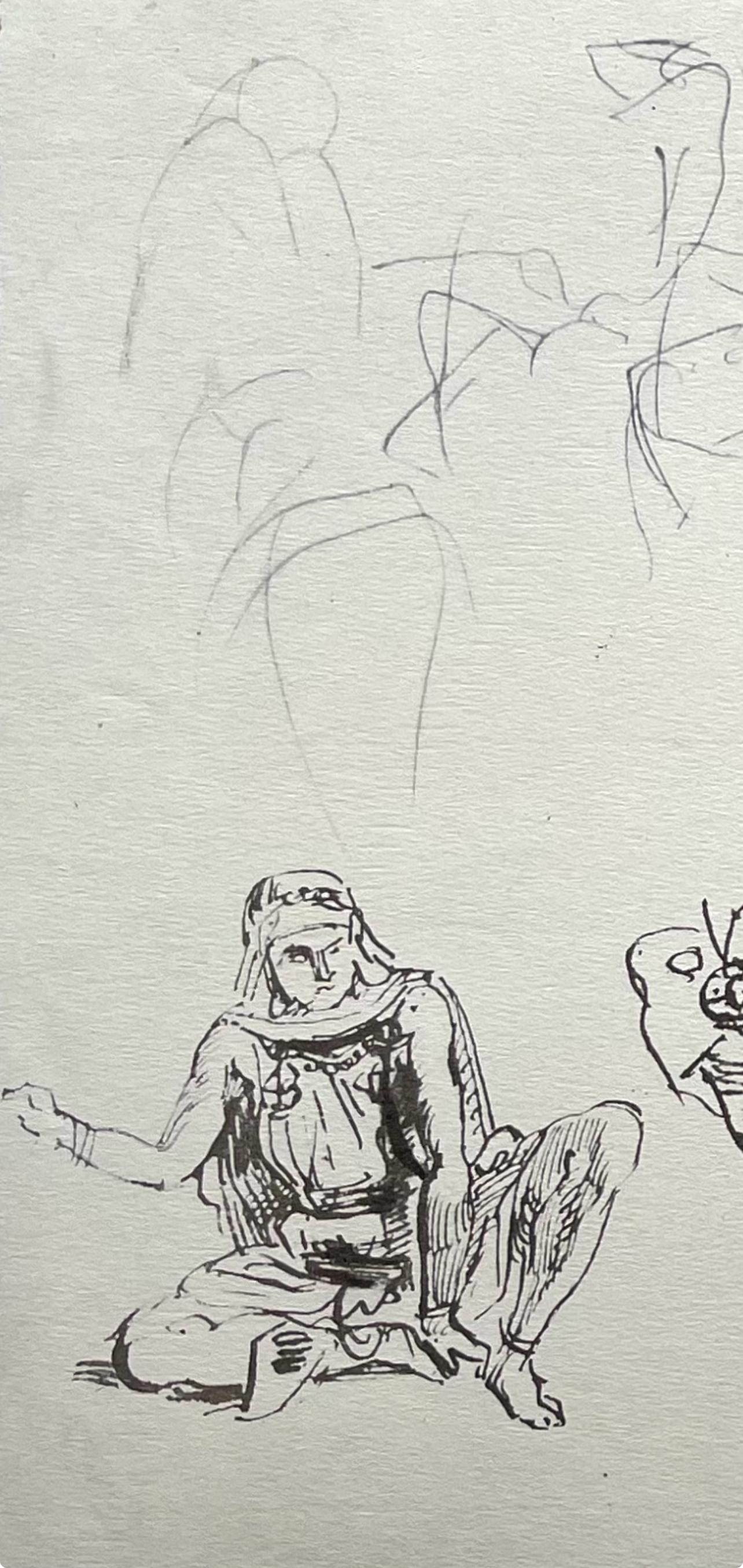 Delacroix, Composition, Trente et un Dessins et Aquarelles du Maroc (after) For Sale 3