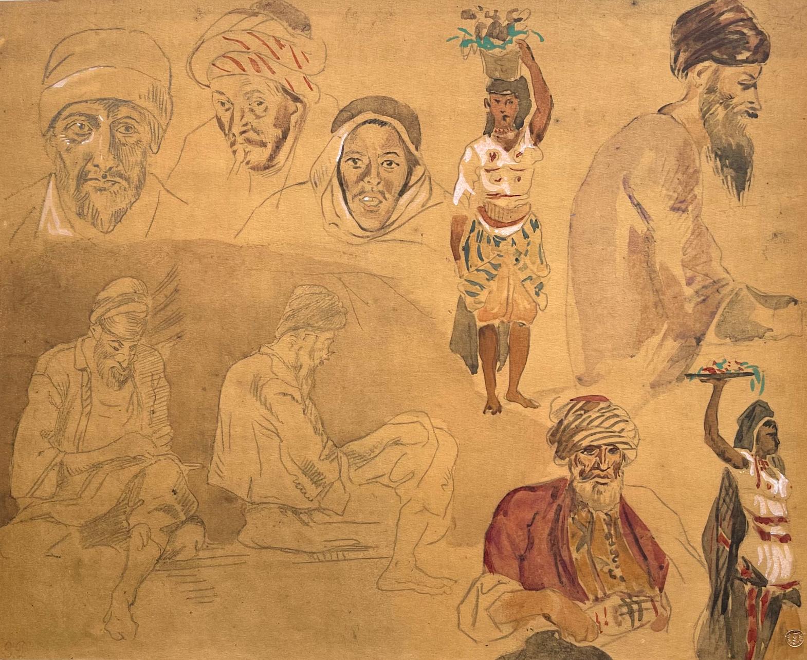 Delacroix, Composition, Trente et un Dessins et Aquarelles du Maroc (after)