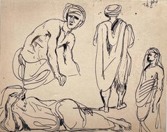 Antique Delacroix, Composition, Trente et un Dessins et Aquarelles du Maroc (after)