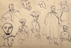 Delacroix, Composition, Trente et un Dessins et Aquarelles du Maroc (after)