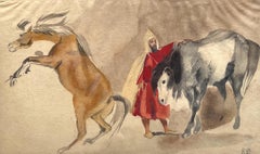 Antique Delacroix, Composition, Trente et un Dessins et Aquarelles du Maroc (after)