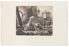 La Delivrance De La Princesse Olga - Etching by M.Roux after E. Delacroix - 1911