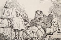 Muletiers de Tetuan, Modern Lithograph by Eugene Delacroix