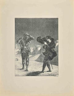 Theatrical Scene - Lithograph by Eugène Delacroix - 1843