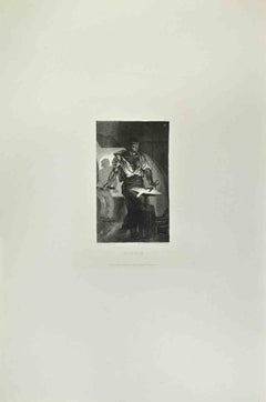 Un Forgeron - Gravure d'Eugène Delacroix - années 1870