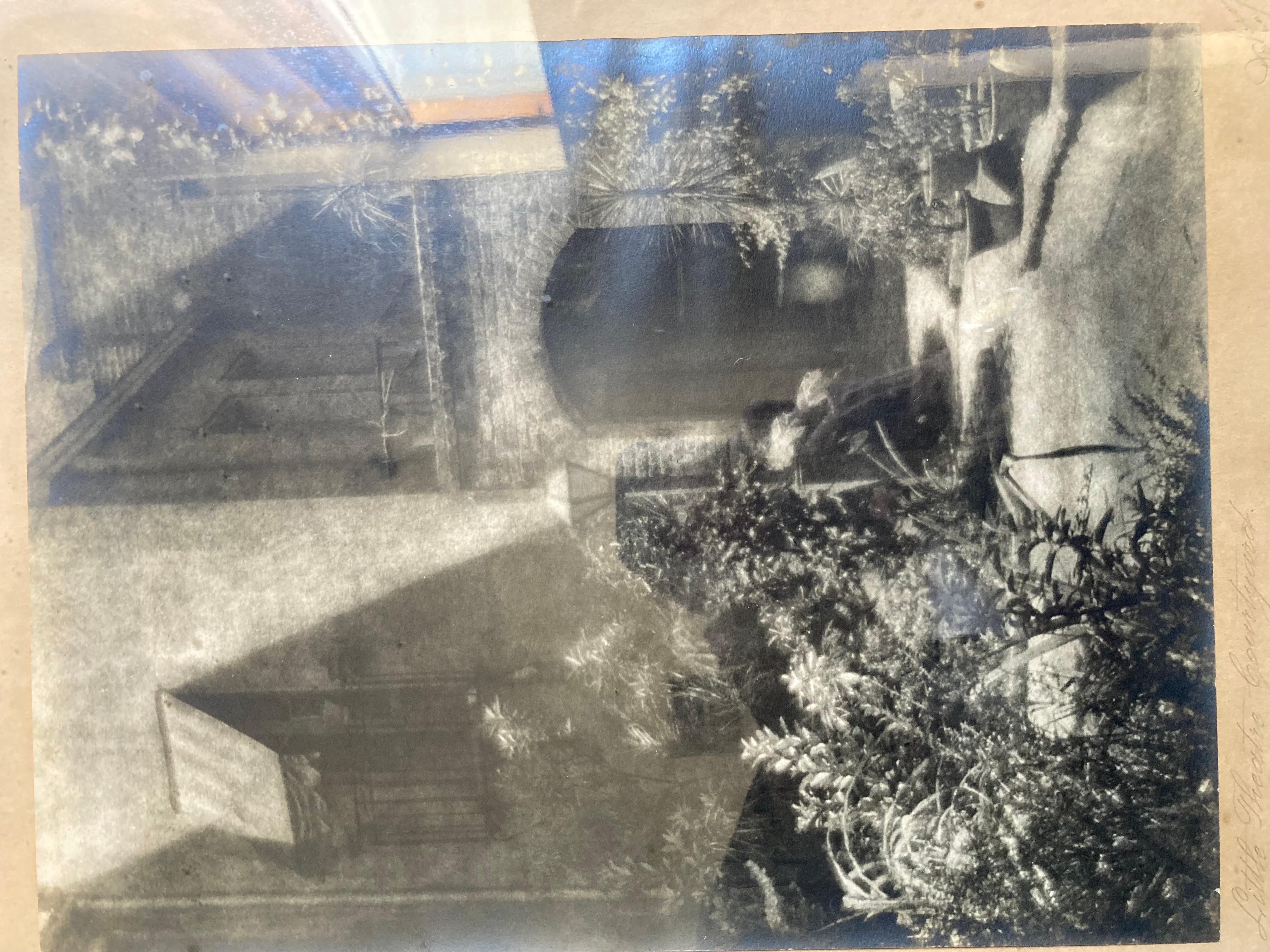 Little Theatre Courtyard, New Orleans (Signiert) (Grau), Landscape Photograph, von Eugene Delcroix