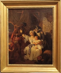French Romantic painting DEVERIA Rebelion Saint Domingue Slavery 19th