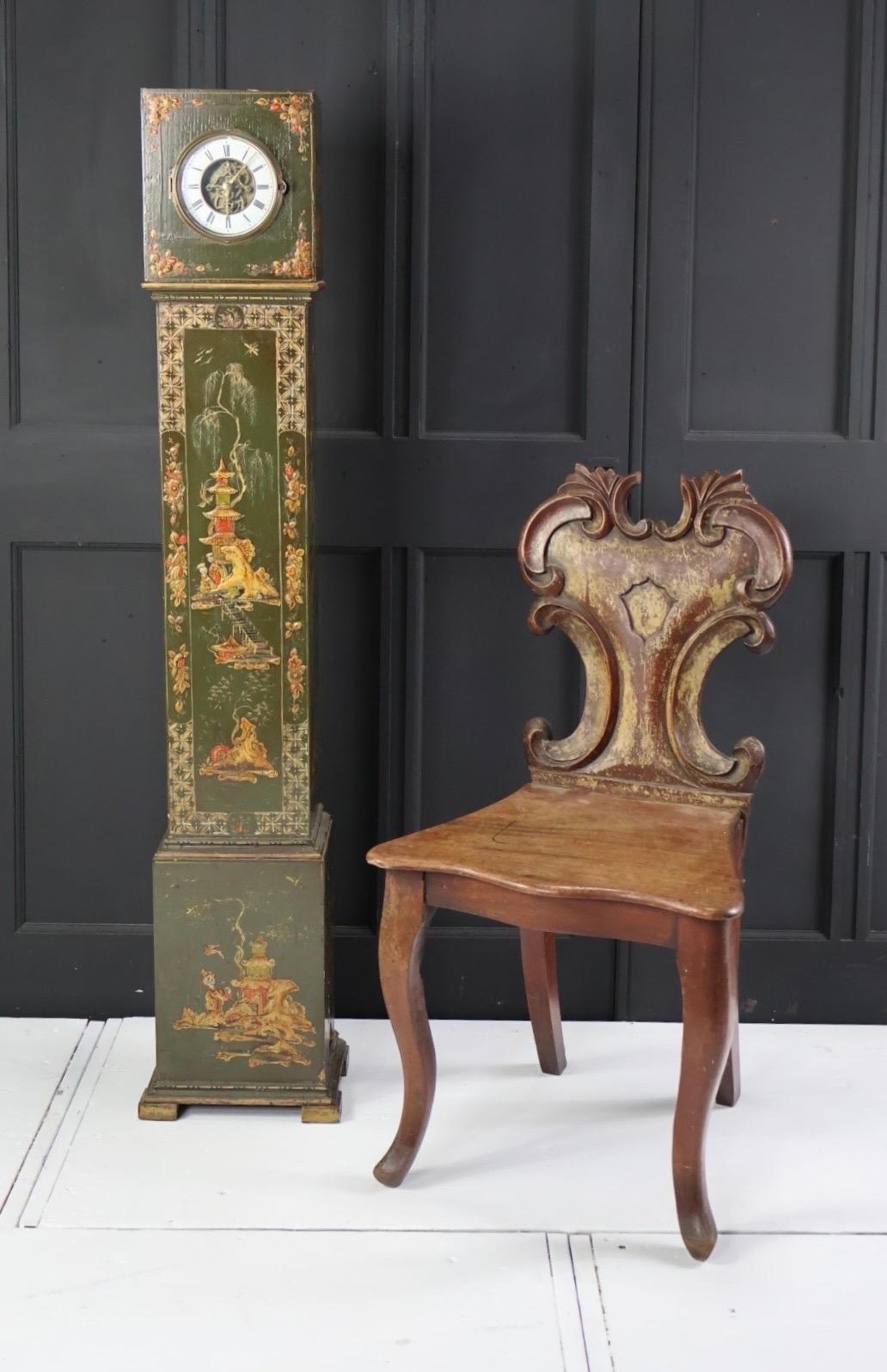 Painted Eugene Farcot Chinoiserie Clock