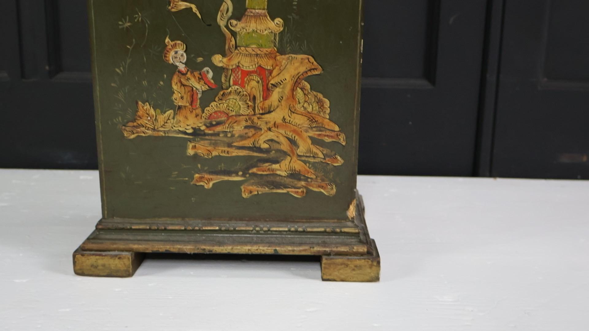 Wood Eugene Farcot Chinoiserie Clock