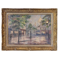 Eugène Febvre (1885-1967) Drawing Montmartre “the Sacred Heart” Paris
