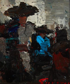 Eugene Francis Savage (American, 1883-1978) Woman in a Hat, oil on board