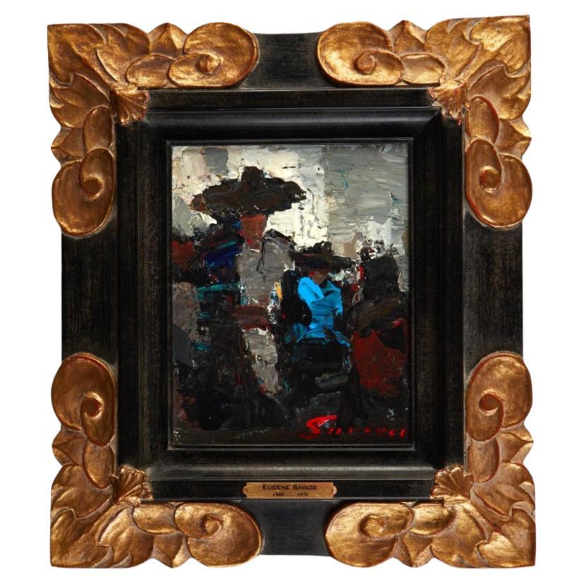 Eugene Francis Savage (American, 1883-1978) Woman in a Hat, oil on board For Sale