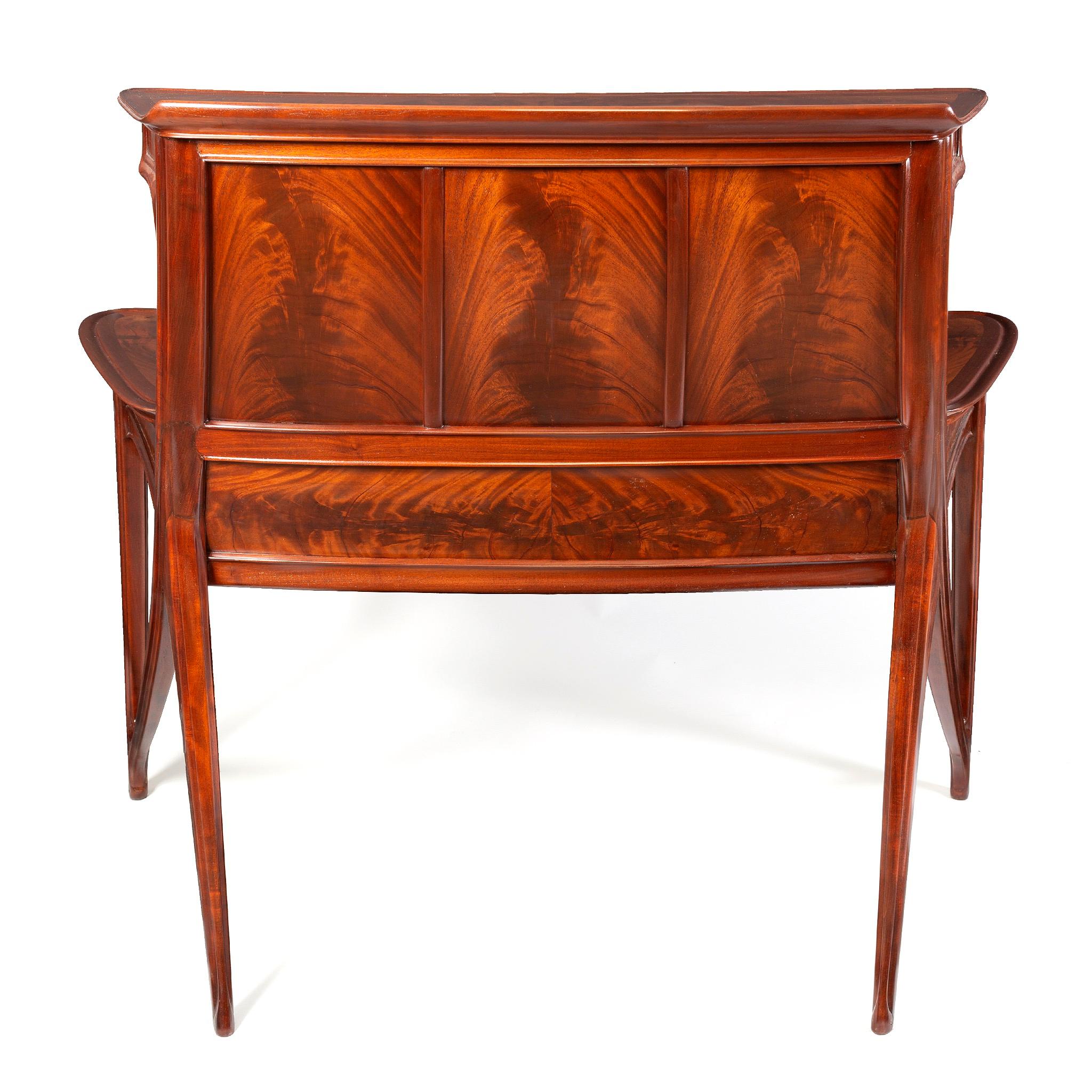 Early 20th Century Eugène Gaillard Mahogany Desk Set