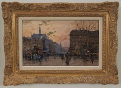 Boulevard de Strasbourg, Sunset on a Parisian Street, French Cityscape