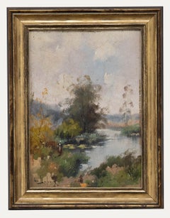 Eugene Galien-Laloue (1854-1941) - Huile du début du 20e siècle, Le bord de la rivière