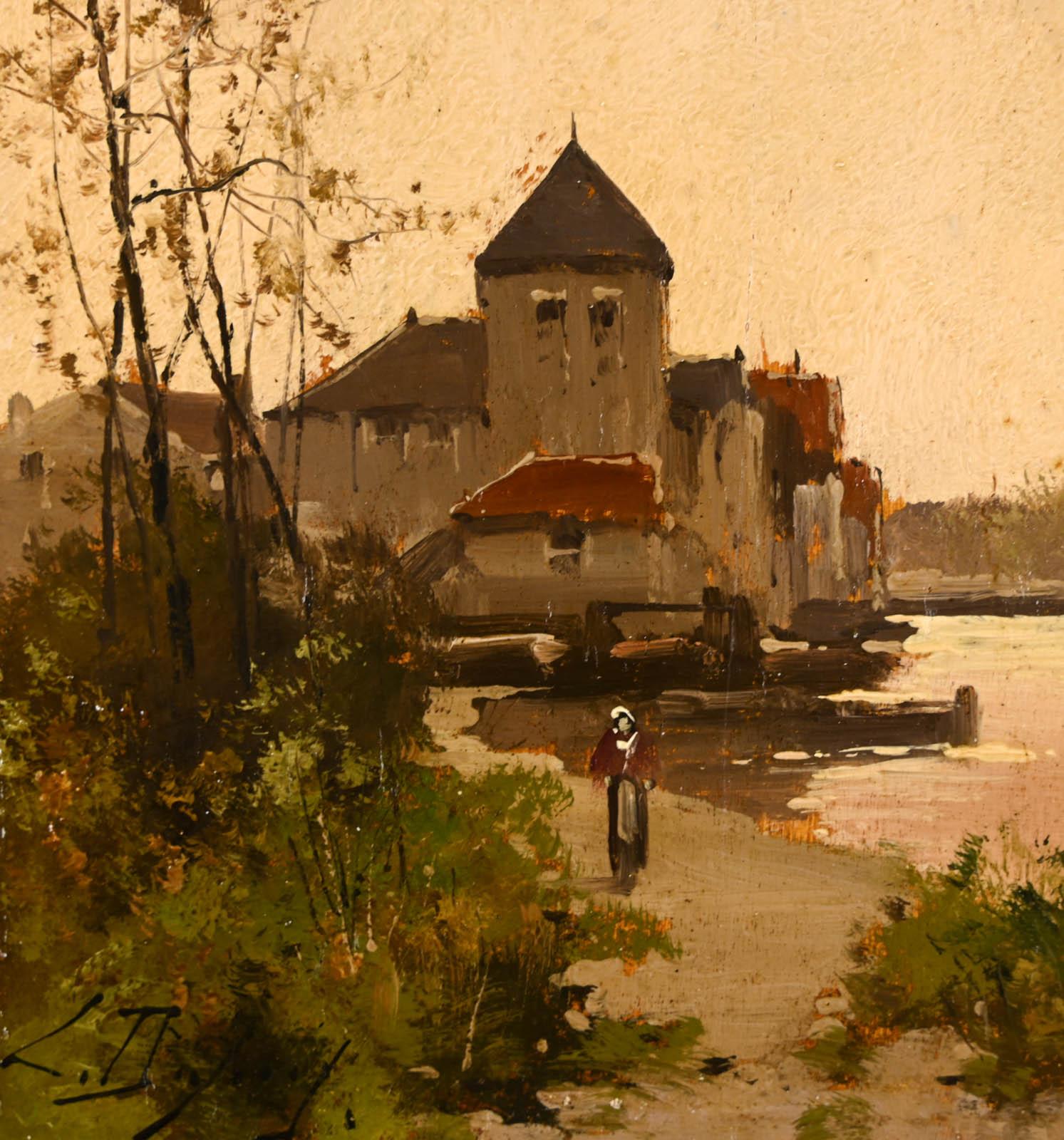 Eugène GALIEN-LALOUE (1854-1941) Pseudonym Louis DUPUY

Village au bord de l'eau

Oil on wood panel
Size: 22 x 16cm
Signed lower left

Provenance : Private collection, Paris

Painting in perfect condition. Recently cleaned and varnished.
Old frame.