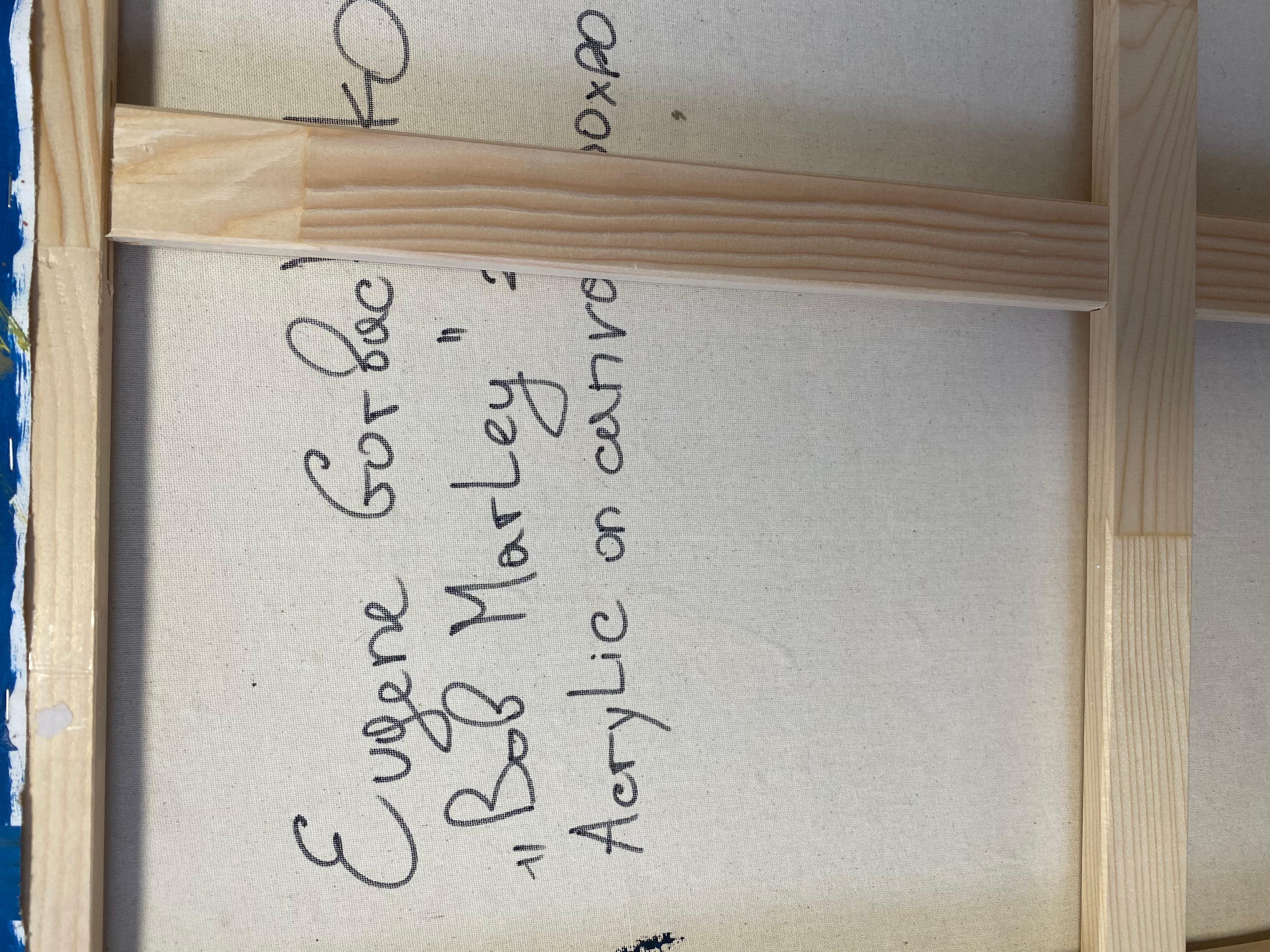 The dynamic brushstrokes and bold splashes of color fuse pop art brightness with raw emotion, reflecting the powerful spirit and cultural vibrancy he embodies. This piece radiates life and movement, destined to ignite any space with infectious
