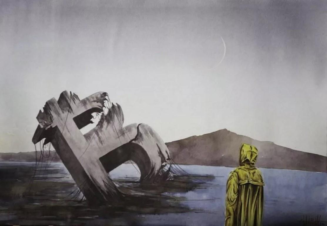 The fall - Painting de Eugene Gorbachenko