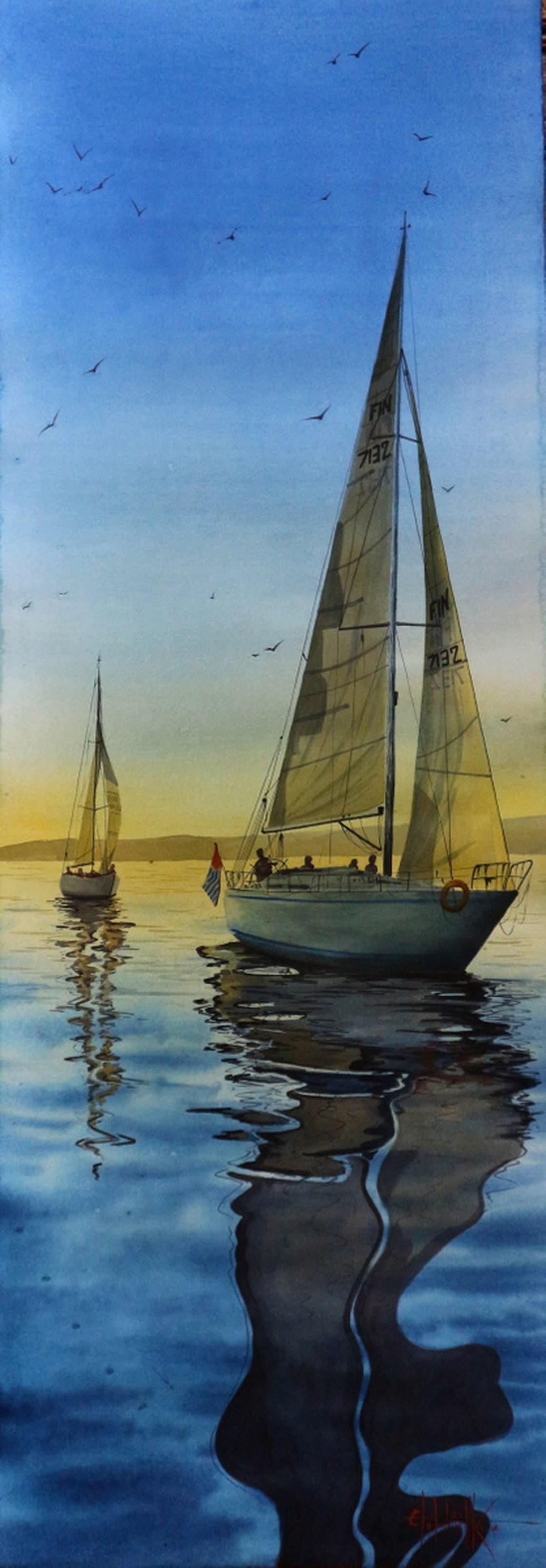 Yates en el mar