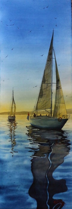 Yachts auf See