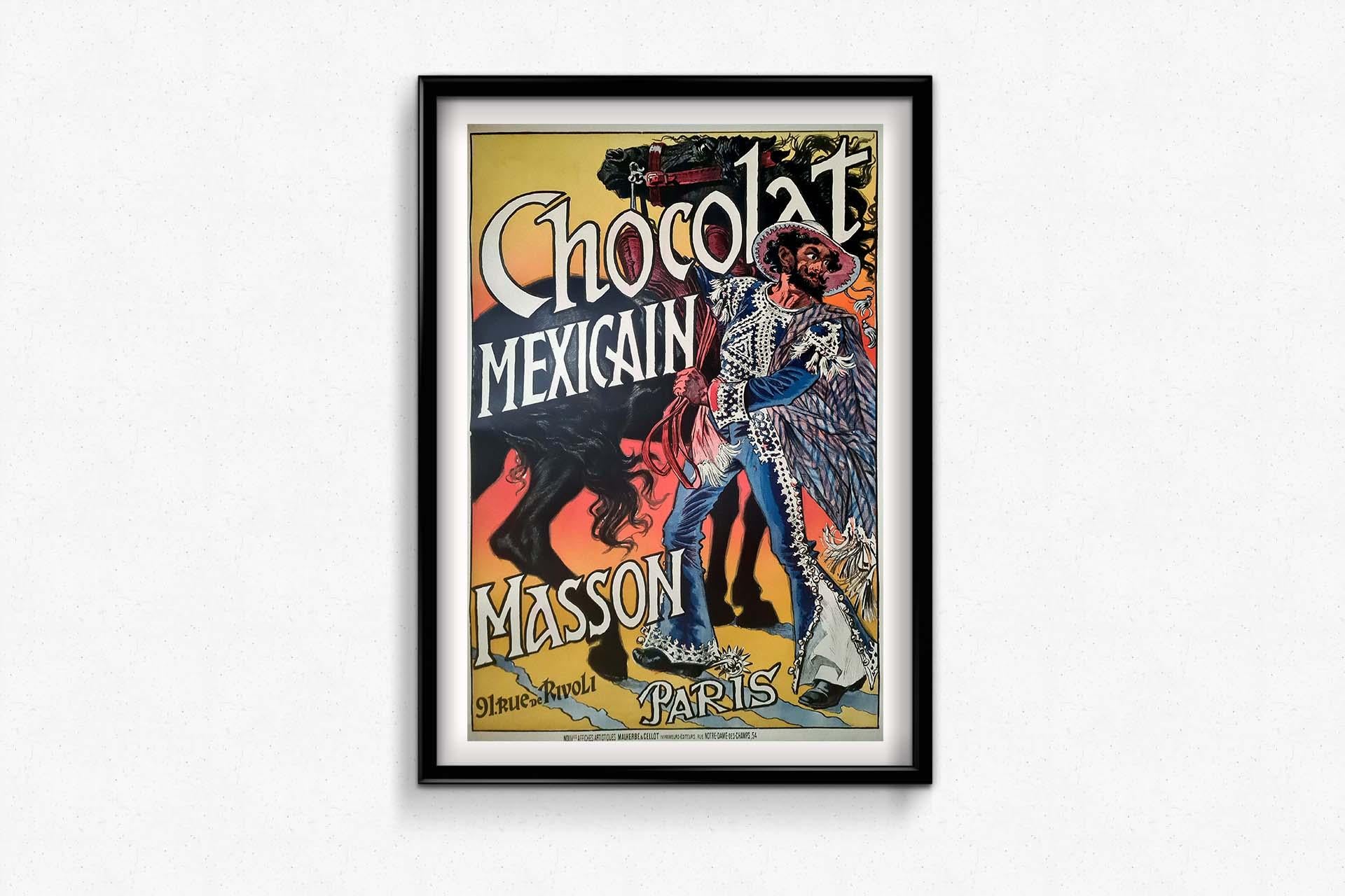 Masson was a Parisian chocolatier who relied heavily on the Art Nouveau style to promote his products. His two favorite artists were Mucha and Grasset. 