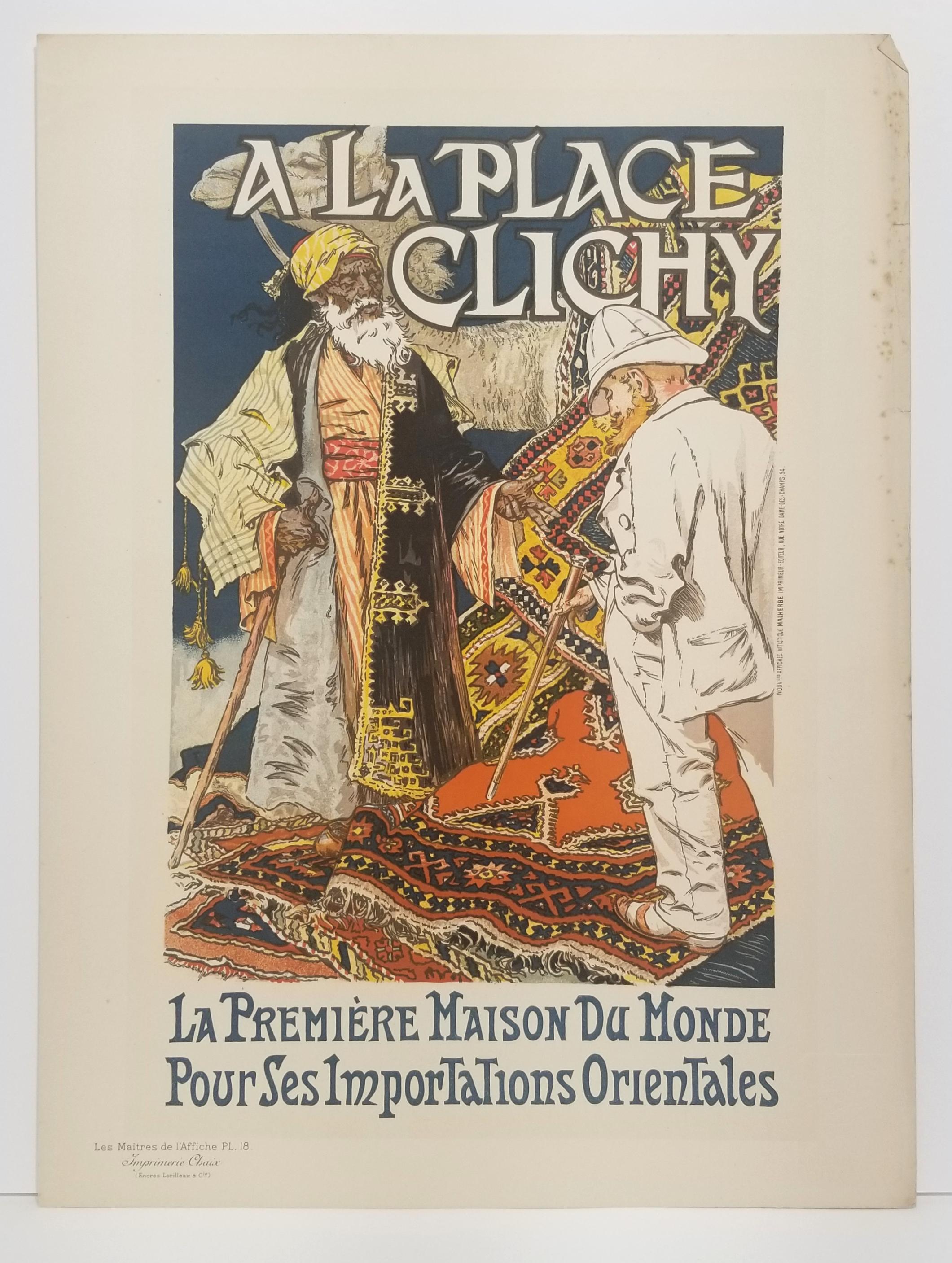 A la place Clichy - Print by Eugene Grasset