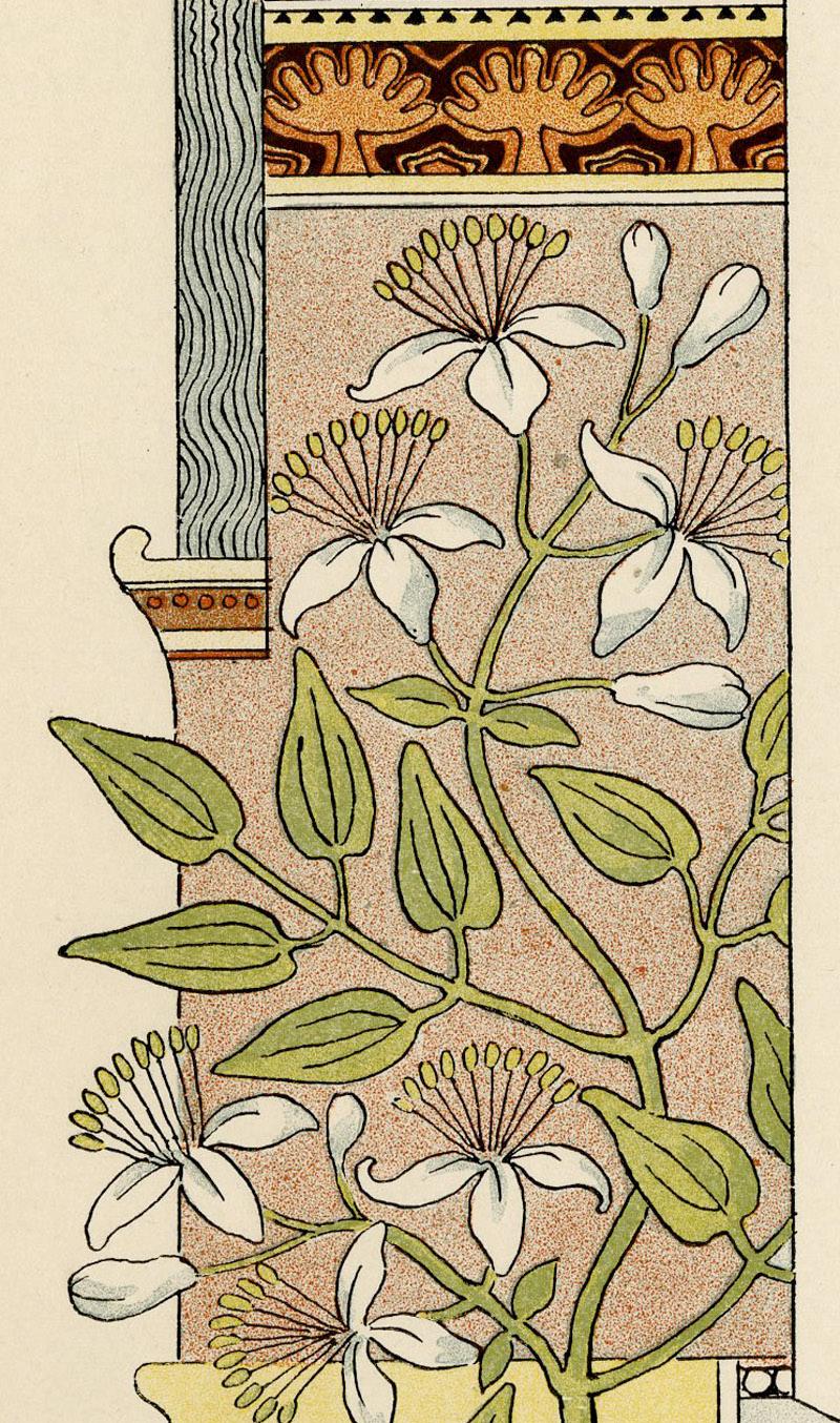 Aquarius-The Water Bearer
From: Les Douze Mois de 1889
As published in Vol. 9, No. 425 of Les Hommes d'Aujourd'hui. 
Published by Sagot, Paris
Proof before letters without the calendarium as published
Very rare in any form, proof (as here) or
