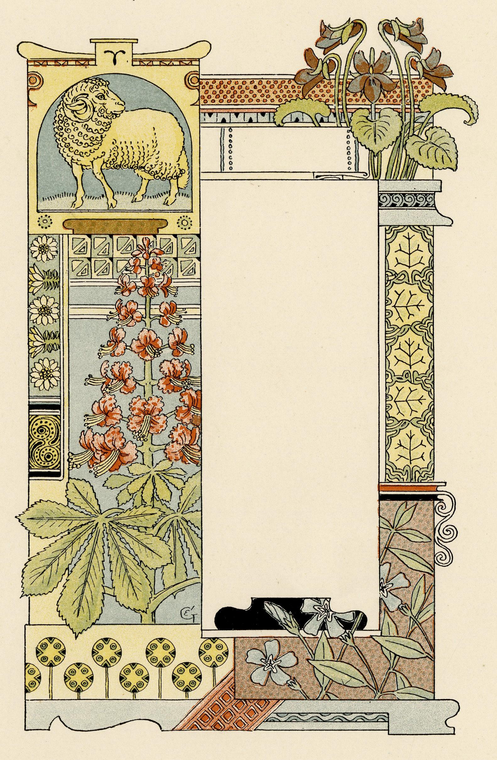 Widder-Der Widder – Print von Eugene Grasset
