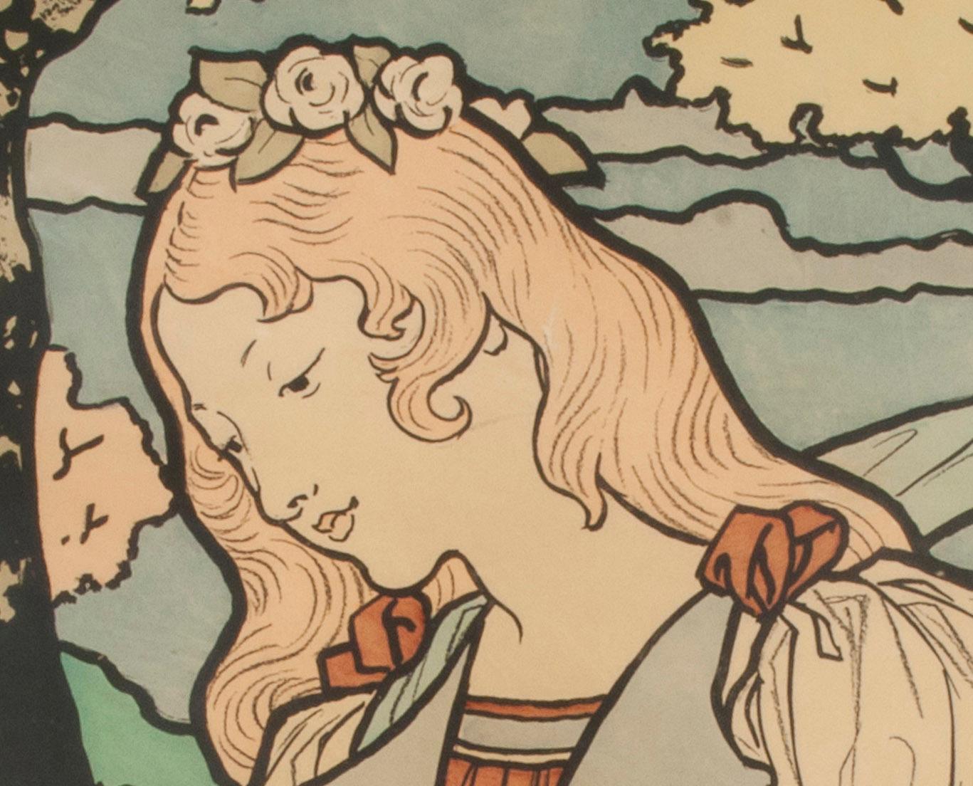 Grafton Gallery, Londra-Esposizione d'arte decorativa - Print di Eugene Grasset