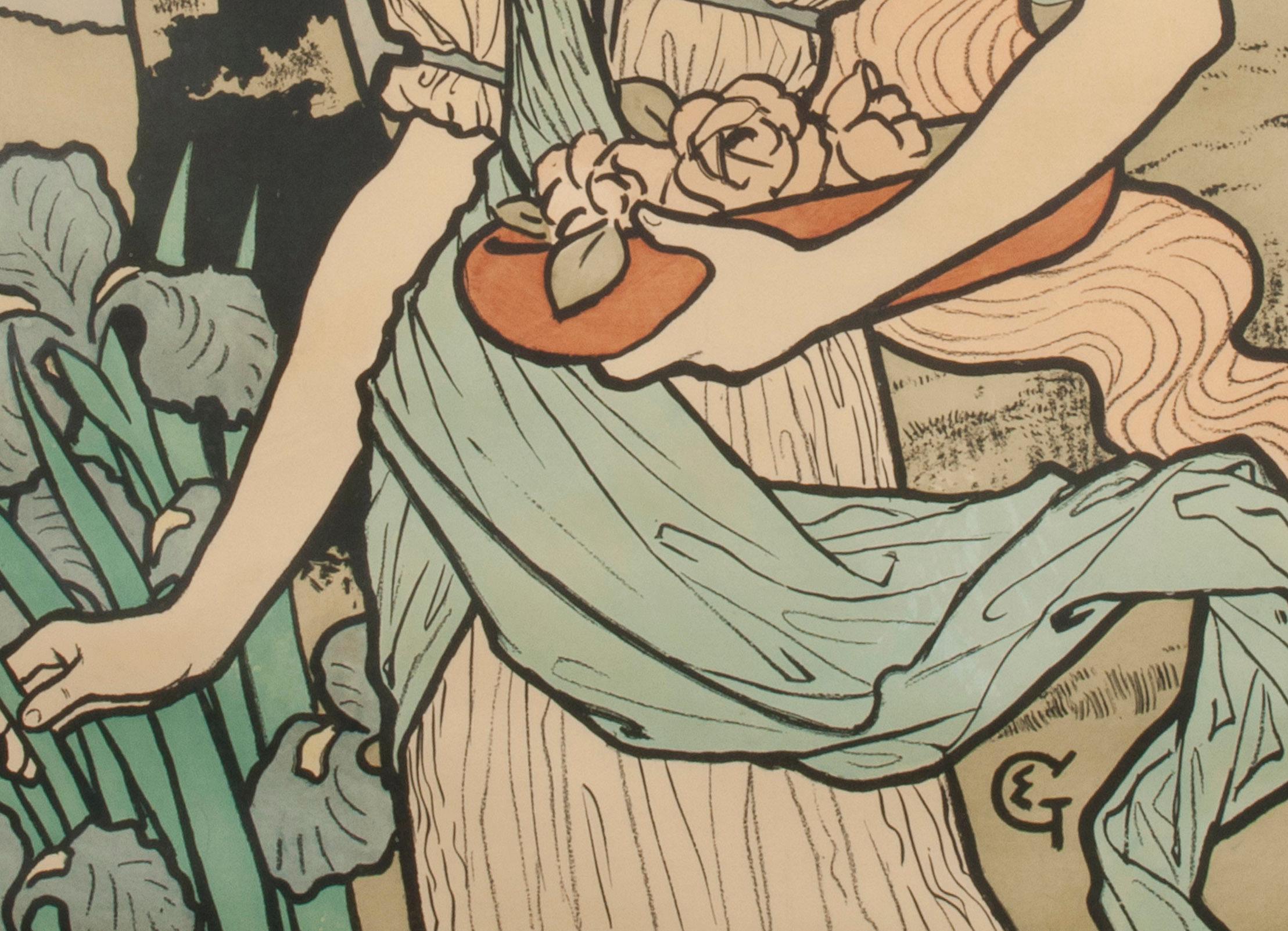 Grafton Gallery, London-Exposition d'Art Decoratif - Art Nouveau Print by Eugene Grasset