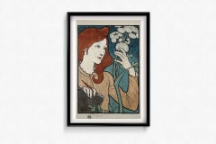 Original lithograph by Eugène Grasset for Le Salon des Cent in 1894