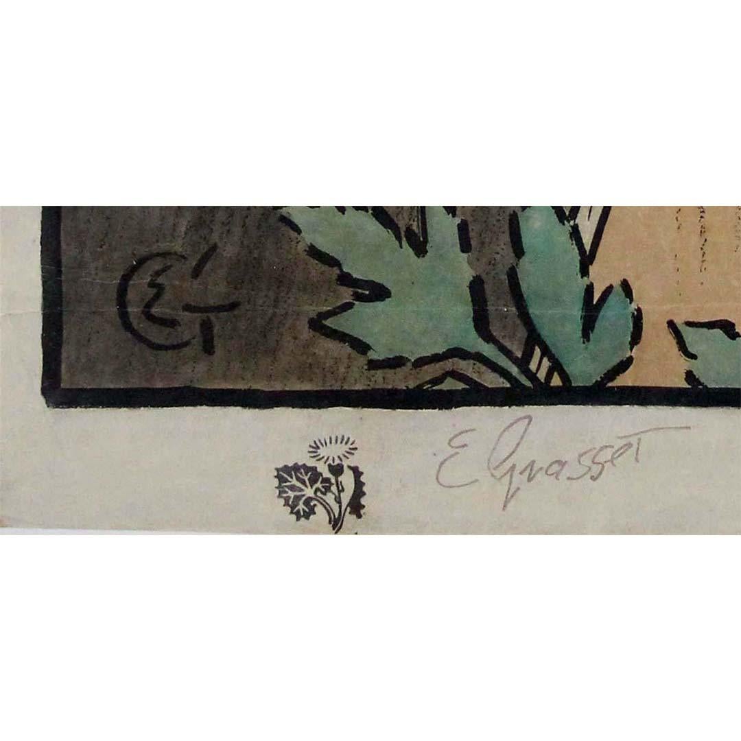 
The original lithograph by Eugène Grasset for Le Salon des Cent in 1894 epitomizes the artistic vibrancy of the Belle Époque era. Grasset, a Swiss-born artist celebrated for his contributions to the Art Nouveau movement, crafted this lithograph as