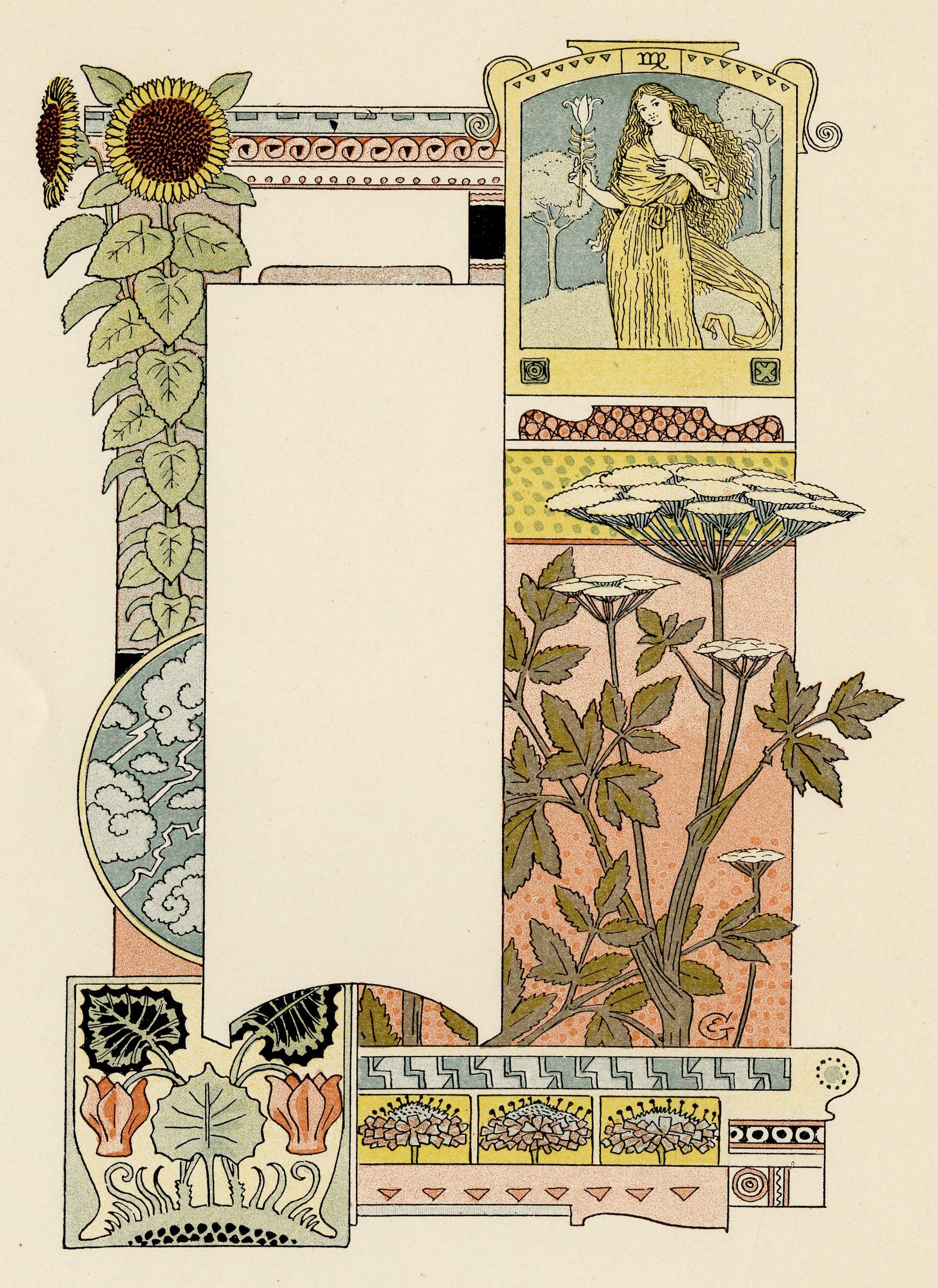 Virgo-The Virgin - Print by Eugene Grasset