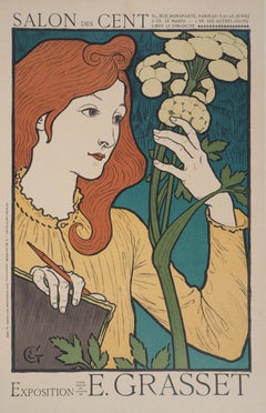 Woman with Flowers - Lithograph (Les Maîtres de l'Affiche), 1897