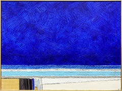 Abstract, Coastal Seascape Painting by Eugene Healy, 'Montauk Light'