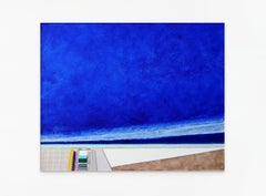 Coastal abstract Seascape Painting by Eugene Healy, 'Stonington Point'