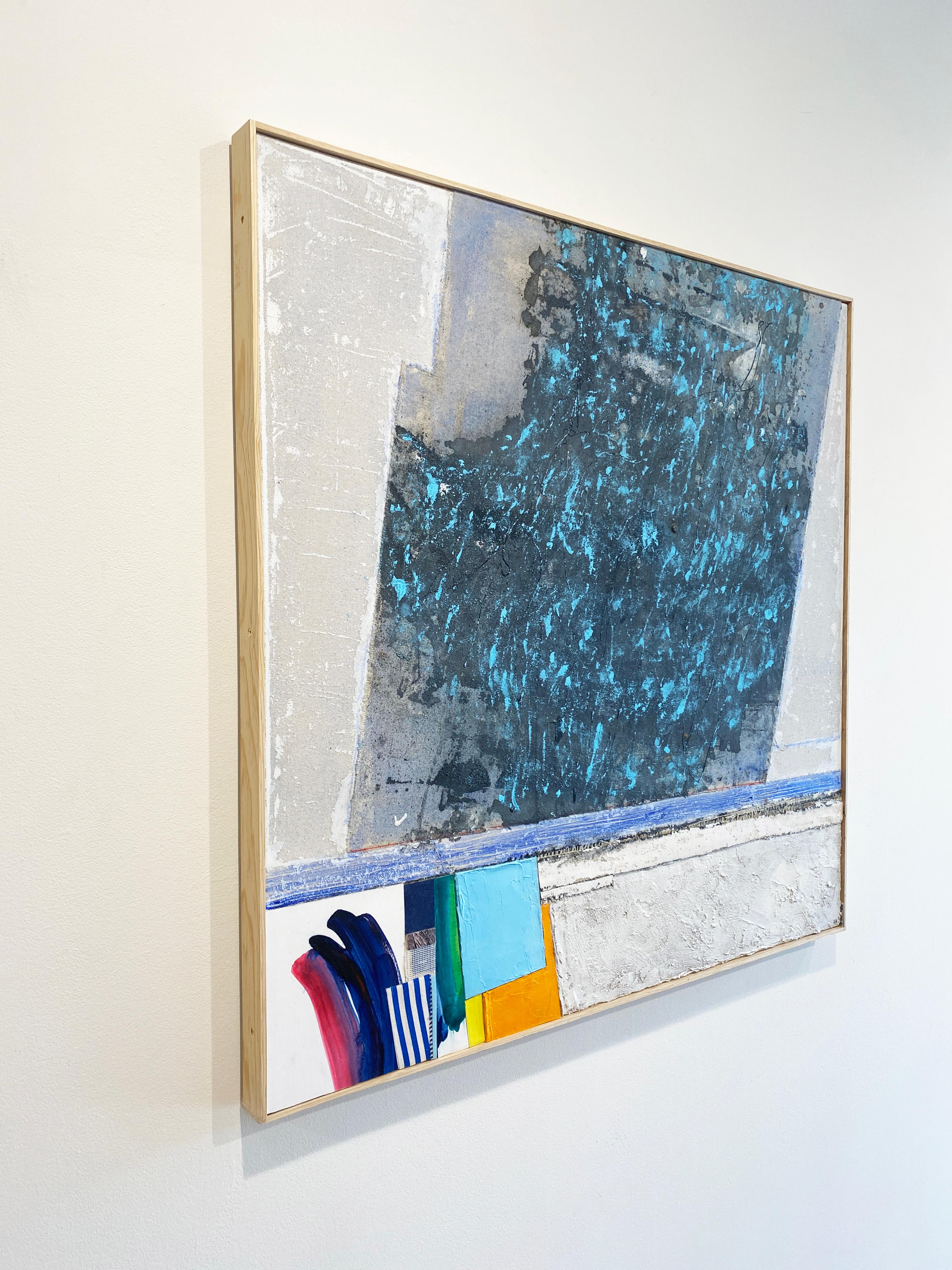 Peinture abstraite de paysage marin de bord de mer par Eugene Healy, « Summer Squall » en vente 2