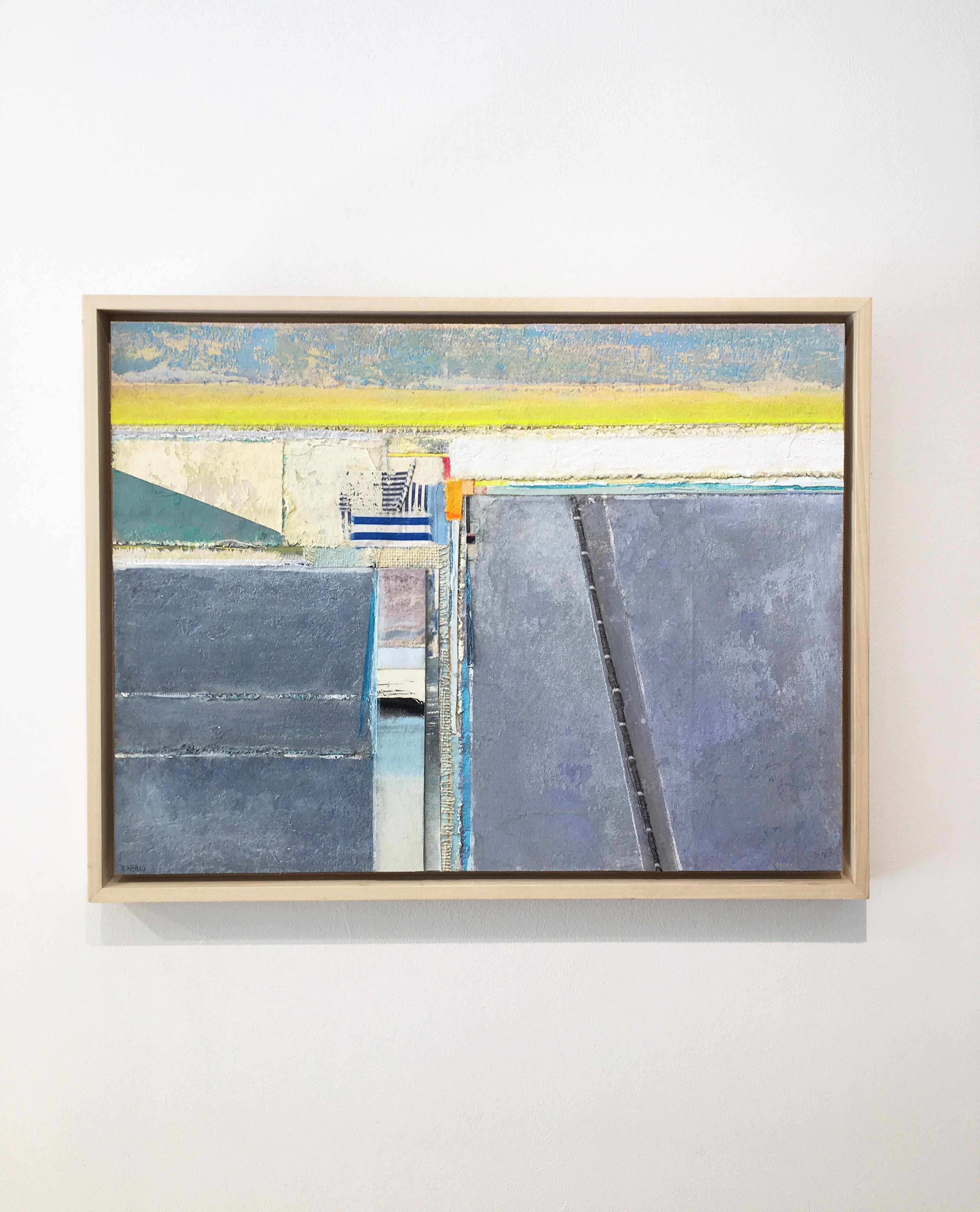 Coastal painting, Mixed media abstract, Eugene Healy, Coastal Series #20 1