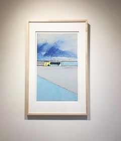 Coastal painting, Mixed media abstract, Eugene Healy, Coastal Series #21