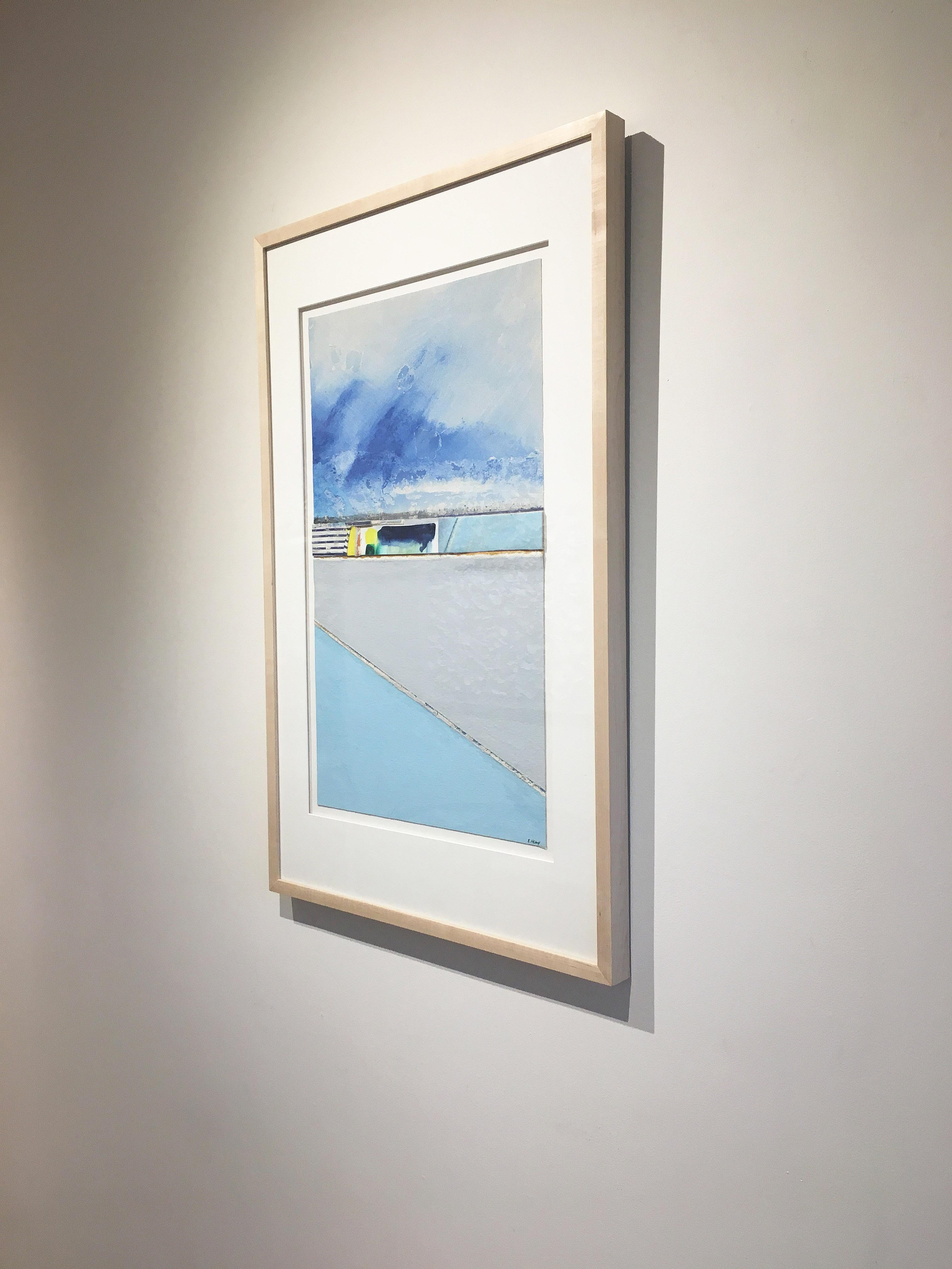 Coastal painting, Mixed media abstract, Eugene Healy, Coastal Series #21 2