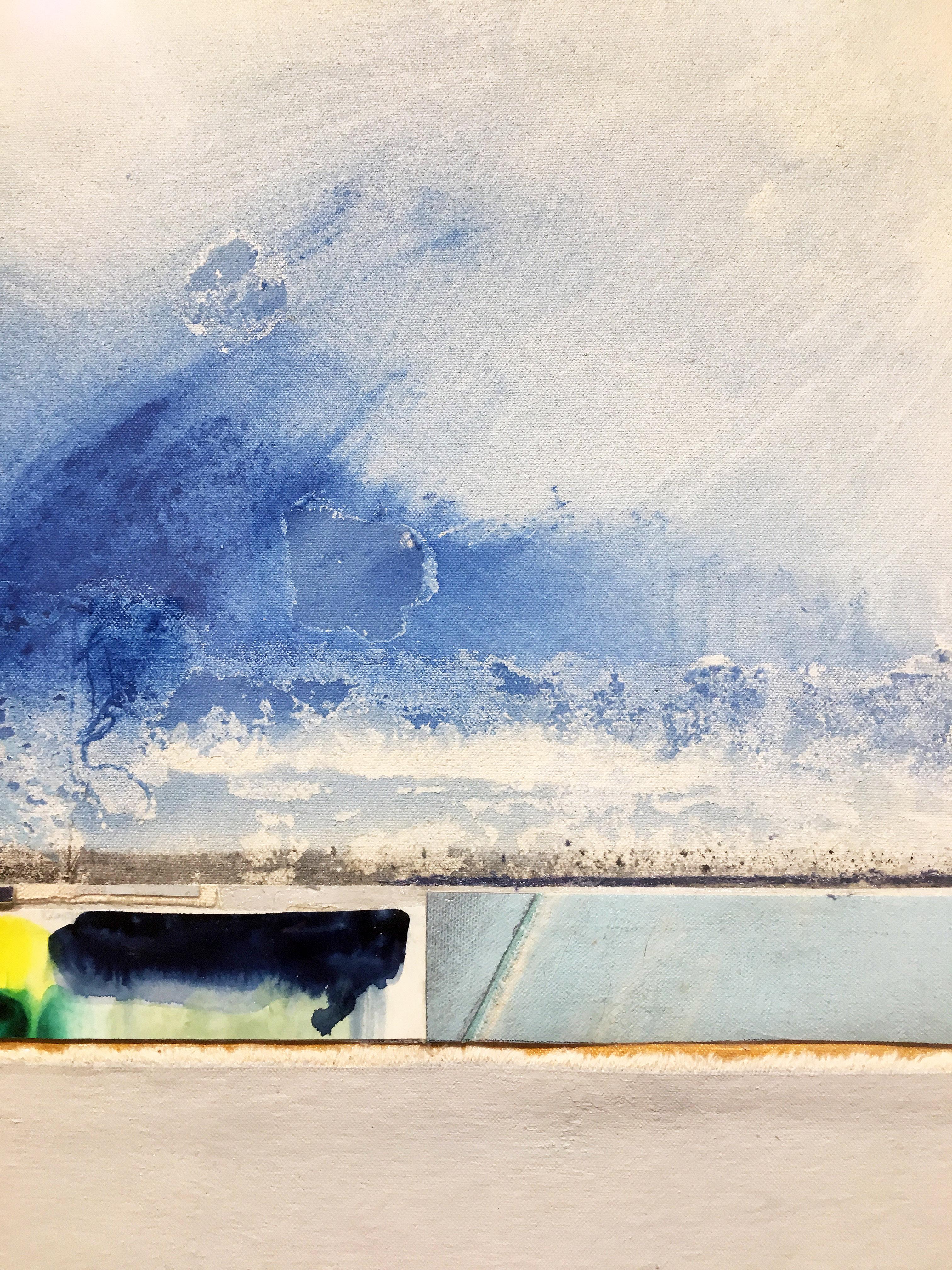 Coastal painting, Mixed media abstract, Eugene Healy, Coastal Series #21 5