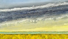 Peinture de paysage jaune vif d'Eugene Healy, "Hurricane Light" (Lumière de l'ouragan)